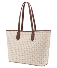 POLLINI HERITAGE Borsa shopping a spalla, con necessaire avorio marrone - Borse Donna - 3