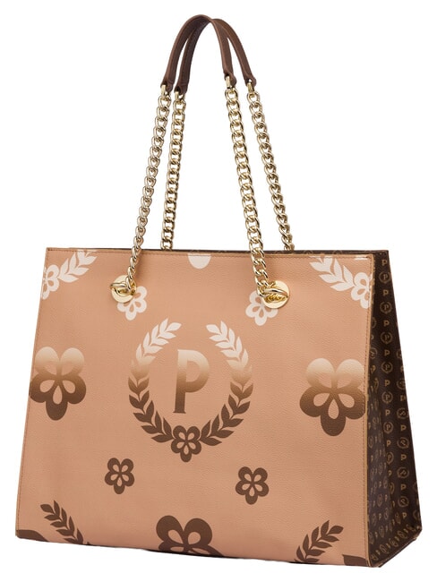 HERITAGE  Shopping bag con doppio manico marrone/crema - Borse Donna