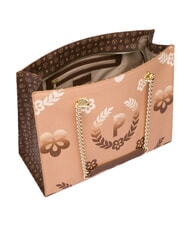 POLLINI HERITAGE  Shopping bag con doppio manico marrone/crema - Borse Donna - 3