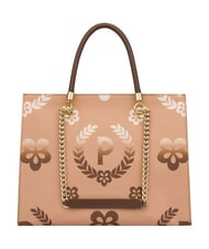 POLLINI HERITAGE  Shopping bag con doppio manico marrone/crema - Borse Donna - 4
