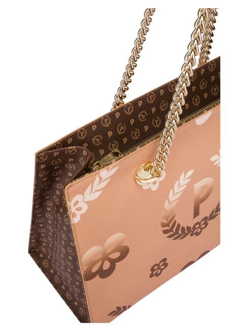 HERITAGE  Shopping bag con doppio manico marrone/crema - Borse Donna