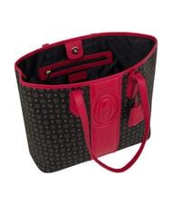 POLLINI HERITAGE Borsa shopping a spalla, con necessaire nero rosso - Borse Donna - 4