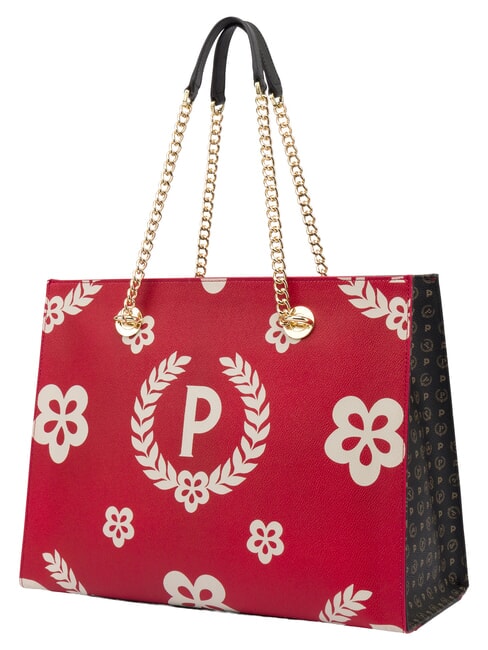 HERITAGE  Shopping bag con doppio manico nero lacca - Borse Donna
