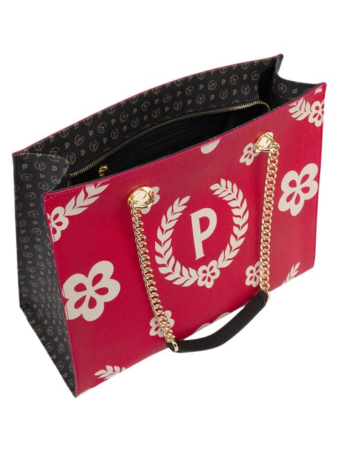 HERITAGE  Shopping bag con doppio manico nero lacca - Borse Donna
