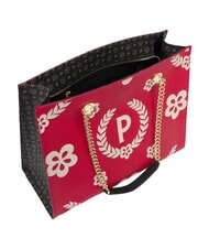 POLLINI HERITAGE  Shopping bag con doppio manico nero lacca - Borse Donna - 3