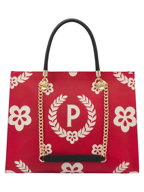 HERITAGE  Shopping bag con doppio manico nero lacca - Borse Donna