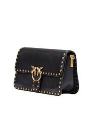 PINKO LOVE ONE SLOUCHY Mini Bag a tracolla nero-antique gold - Borse Donna - 2