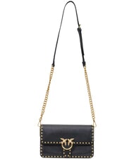 PINKO LOVE ONE SLOUCHY Mini Bag a tracolla nero-antique gold - Borse Donna - 4