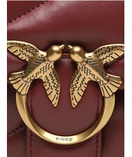 PINKO CLASSIC LOVE PUFF Borsa in pelle nappa ribes intenso-antique gold - Borse Donna - 3