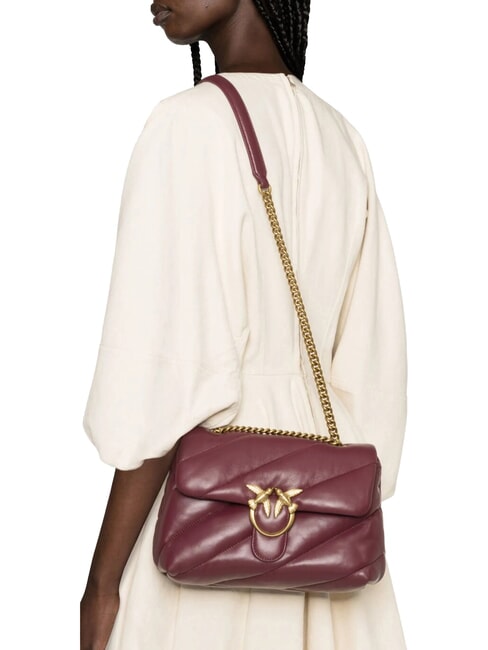 CLASSIC LOVE PUFF Borsa in pelle nappa ribes intenso-antique gold - Borse Donna