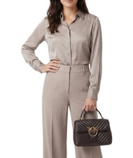 PINKO LOVE LADY PUFF Mini Bag a mano, con tracolla marrone marasca-antique gold - Borse Donna - 2