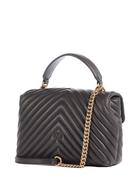 LOVE LADY PUFF Mini Bag a mano, con tracolla marrone marasca-antique gold - Borse Donna