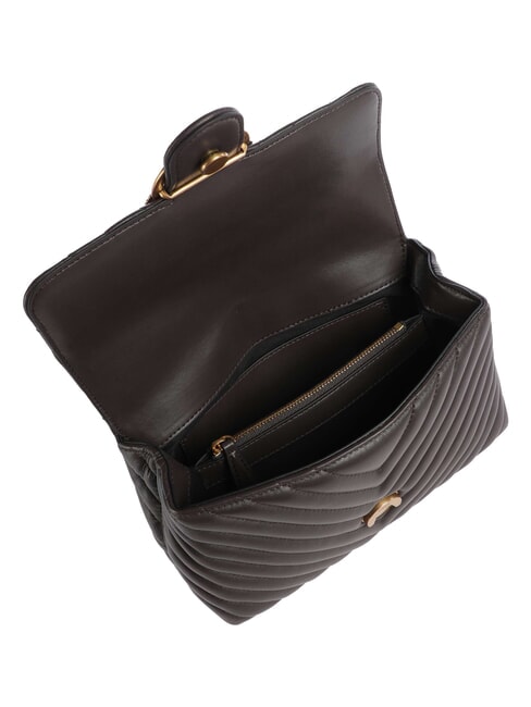 LOVE LADY PUFF Mini Bag a mano, con tracolla marrone marasca-antique gold - Borse Donna