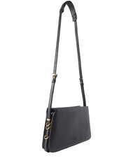 PINKO TRIPLET MINI Borsetta a tracolla, in pelle nero-antique gold - Borse Donna - 2