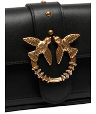 PINKO LOVE POCKET Mini Bag a tracolla nero-antique gold - Borse Donna - 3