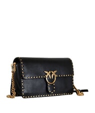 PINKO LOVE ONE SLOUCHY Borsa a tracolla nero-antique gold - Borse Donna - 2
