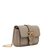 PINKO LOVE POCKET Mini Bag a tracolla bianco seta-antique gold - Borse Donna - 2