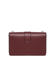 PINKO LOVE ONE CLASSIC Borsa in pelle a tracolla con flap ribes intenso-antique gold - Borse Donna - 3