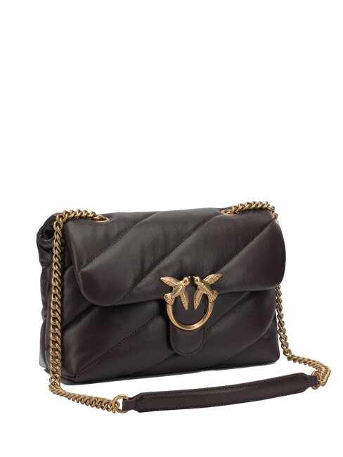 CLASSIC LOVE PUFF Borsa in pelle nappa marrone marasca-antique gold - Borse Donna