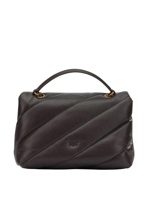 CLASSIC LOVE PUFF Borsa in pelle nappa marrone marasca-antique gold - Borse Donna