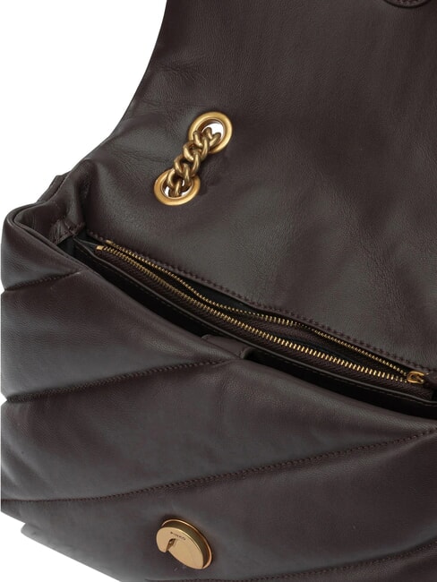 CLASSIC LOVE PUFF Borsa in pelle nappa marrone marasca-antique gold - Borse Donna