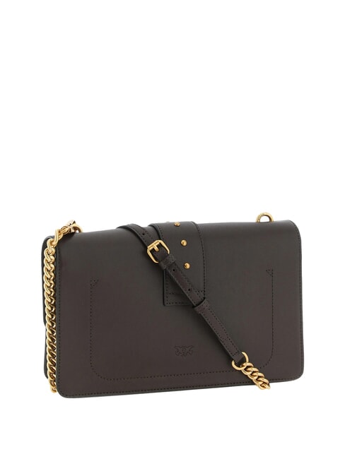 LOVE ONE CLASSIC Borsa in pelle a tracolla con flap marrone marasca-antique gold - Borse Donna