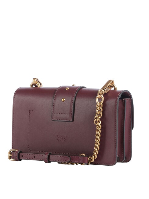 LOVE ONE CLASSIC Borsa mini in pelle a tracolla ribes intenso-antique gold - Borse Donna