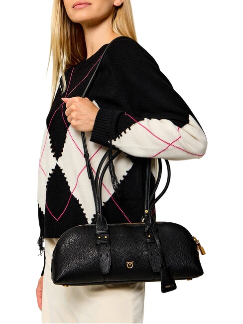 BOWLING Borsa a spalla, con tracolla nero-antique gold - Borse Donna