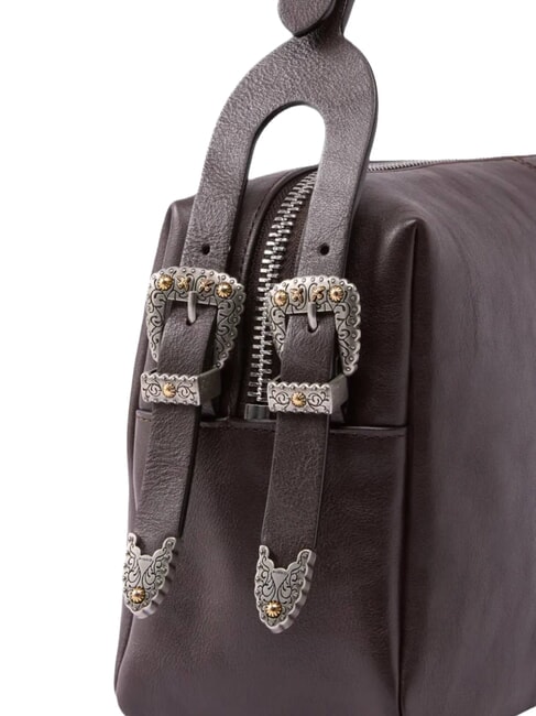 24 CLASSIC Borsa a spalla marrone marasca-mix. galv. - Borse Donna
