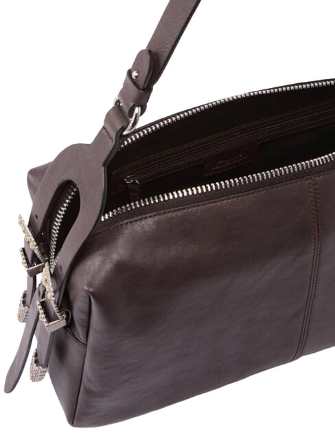 24 CLASSIC Borsa a spalla marrone marasca-mix. galv. - Borse Donna