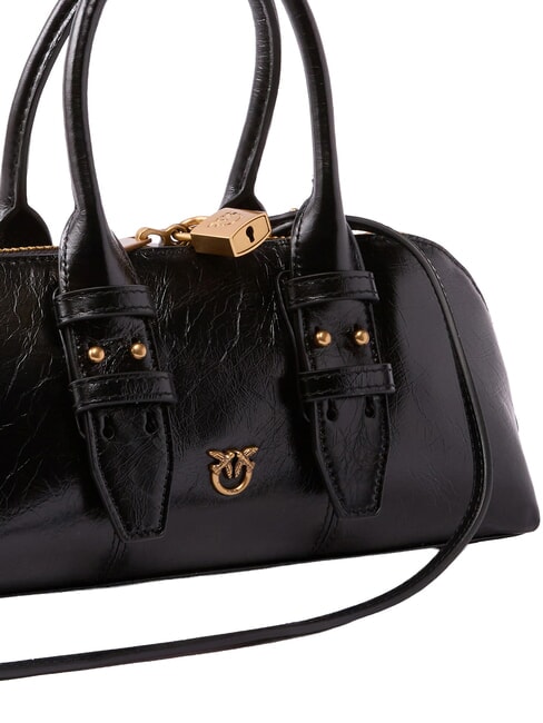 BOWLING Bauletto a mano, con tracolla nero-antique gold - Borse Donna