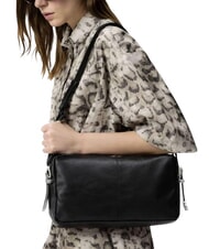 PINKO 24 CLASSIC Borsa a spalla nero-old silver - Borse Donna - 2