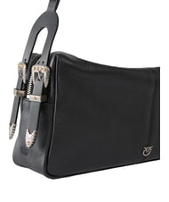 PINKO 24 CLASSIC Borsa a spalla nero-old silver - Borse Donna - 4
