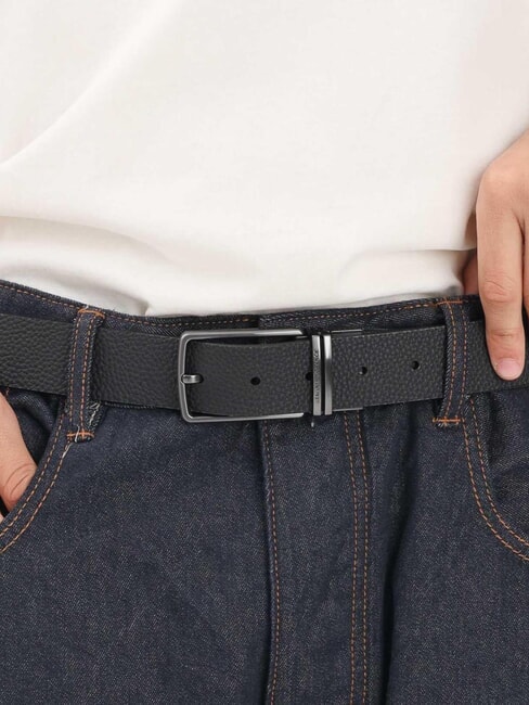 A|X Cintura doubleface in pelle black/navy - Cinture