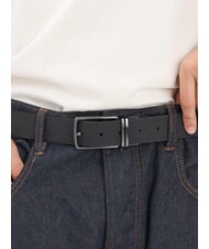 ARMANI EXCHANGE A|X Cintura doubleface in pelle black/navy - Cinture - 3
