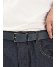 ARMANI EXCHANGE A|X Cintura doubleface in pelle black/navy - Cinture - 4