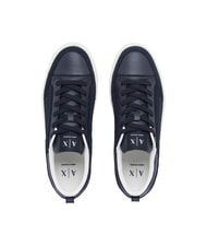 ARMANI EXCHANGE LONDON Sneakers in pelle deep navy - Scarpe Uomo - 4