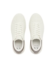 ARMANI EXCHANGE ACTION Sneakers in pelle off white+falcon - Scarpe Uomo - 4