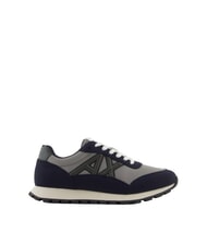ARMANI EXCHANGE DROP MICROSUEDE Sneakers con logo a contrasto falcon+licorice - Scarpe Uomo - 2