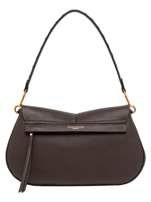 HELENA ROUND Borsa a spalla in pelle, con tracolla espresso - Borse Donna