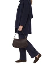 GIANNI CHIARINI HELENA ROUND Borsa a spalla in pelle, con tracolla espresso - Borse Donna - 6