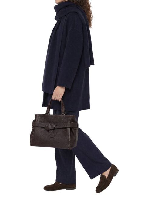 MIRANDA Borsa a mano in pelle, con tracolla espresso - Borse Donna