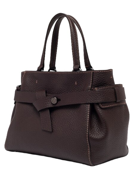 MIRANDA Borsa a mano in pelle, con tracolla espresso - Borse Donna
