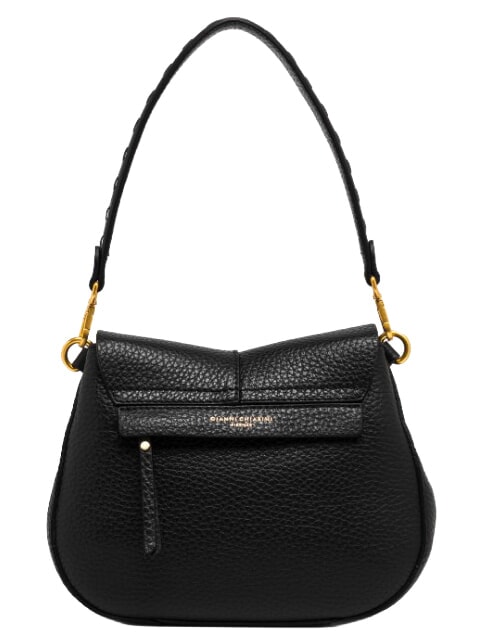 HELENA ROUND Borsa a spalla in pelle, con tracolla Nero - Borse Donna
