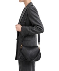 GIANNI CHIARINI HELENA ROUND Borsa a spalla in pelle, con tracolla Nero - Borse Donna - 6