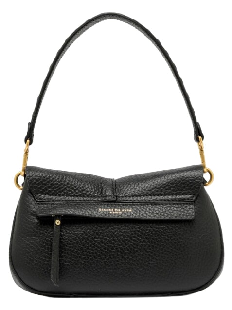 HELENA ROUND Borsa a spalla in pelle, con tracolla Nero - Borse Donna