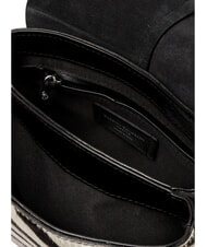 GIANNI CHIARINI HELENA ROUND Borsa a spalla in pelle, con tracolla zebra bianco-nero - Borse Donna - 5
