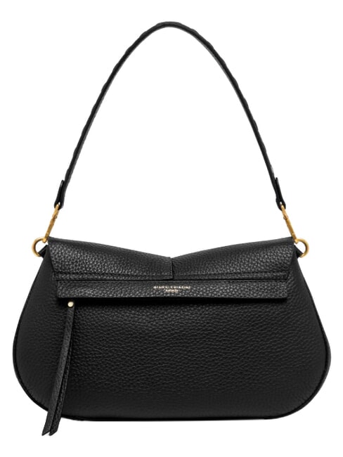 HELENA ROUND Borsa a spalla in pelle, con tracolla Nero - Borse Donna