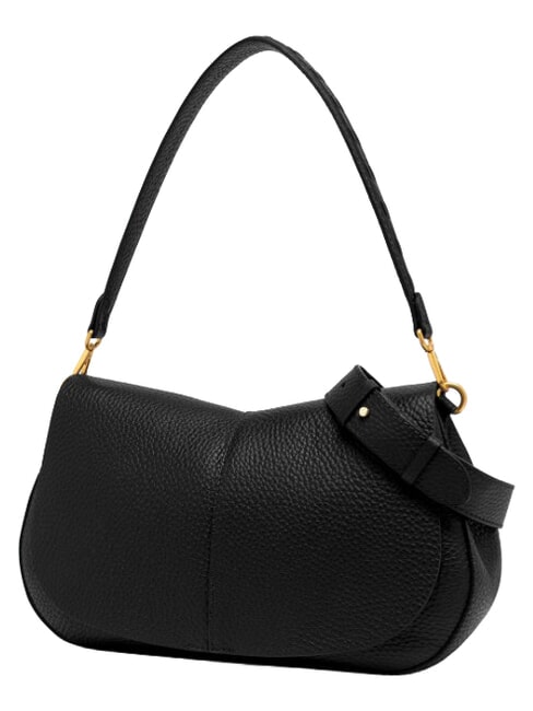 HELENA ROUND Borsa a spalla in pelle, con tracolla Nero - Borse Donna