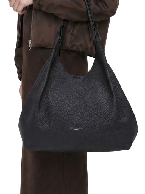 DUA Borsa a spalla grande in pelle notturno - Borse Donna